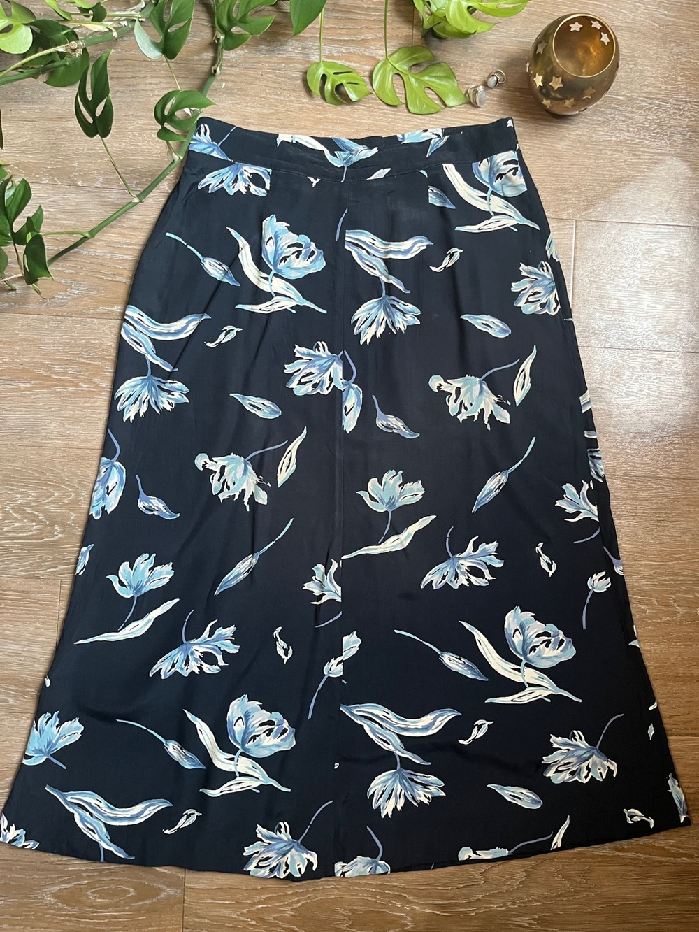 ✨ Vintage Whimsigoth Floral A-Line Skirt | Practical Magic